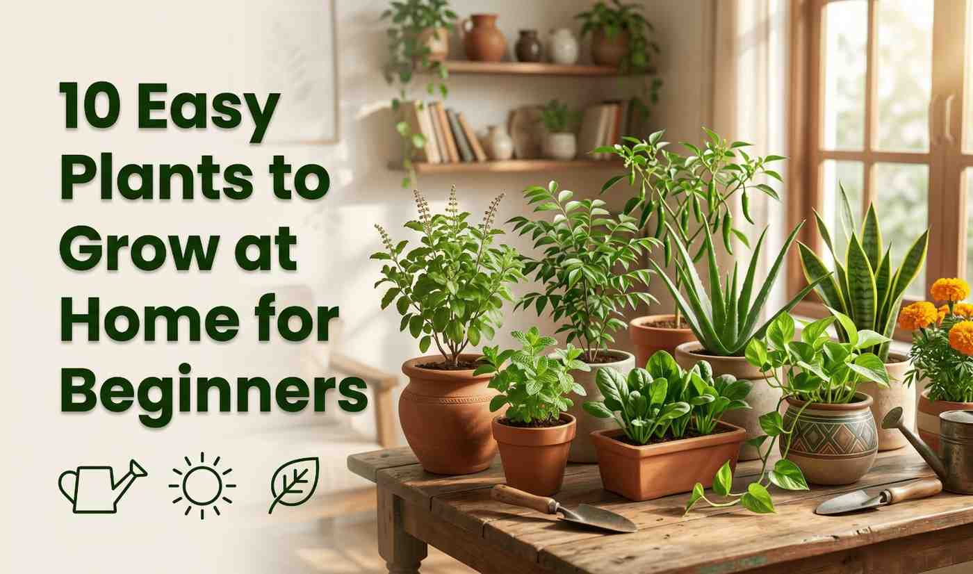 10 Easy Plants to Grow at Home for Beginners