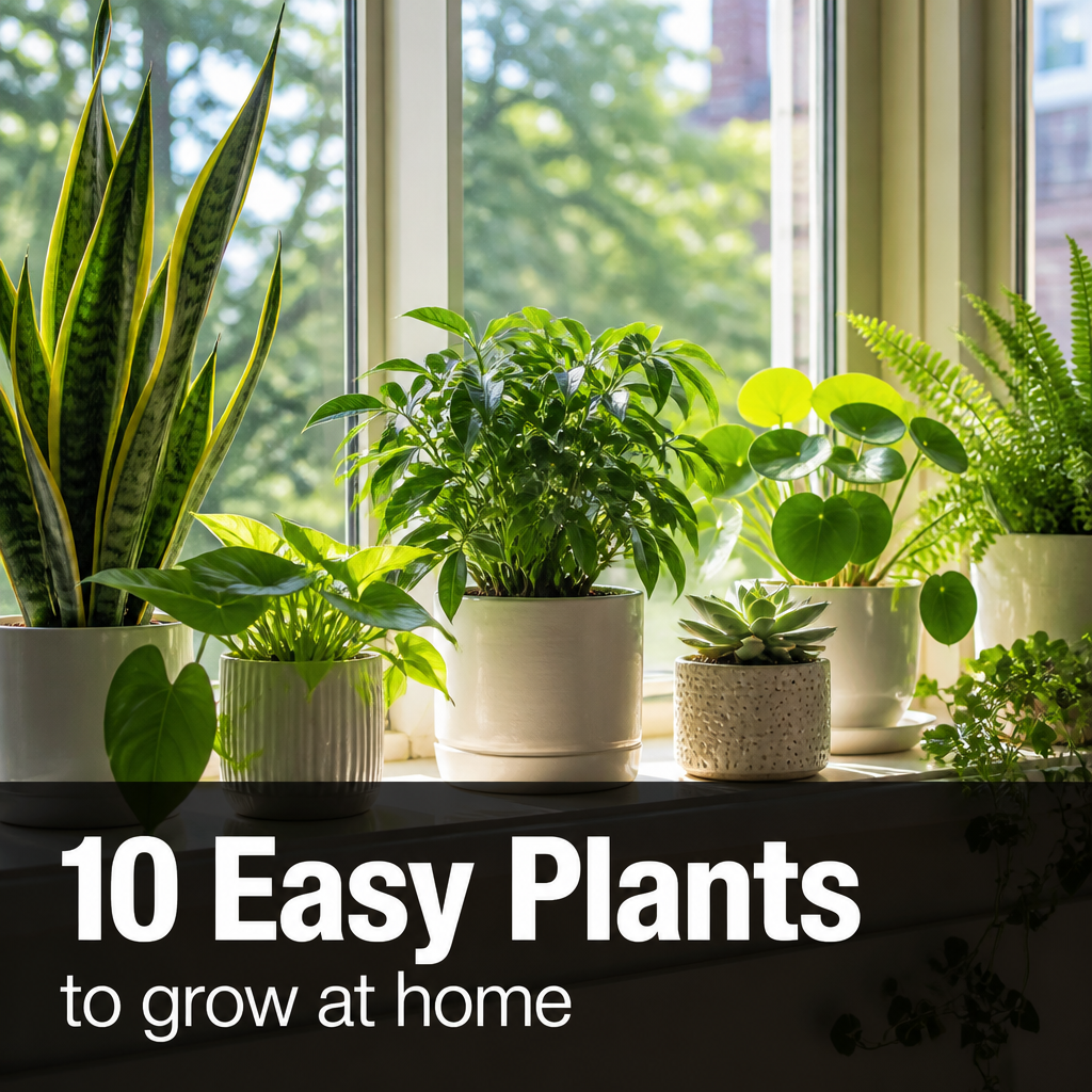 10 Easy Plants to Grow at Home for Beginners