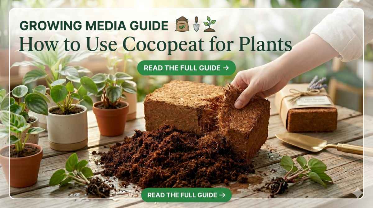How to Use Cocopeat for Plants: A Complete Guide