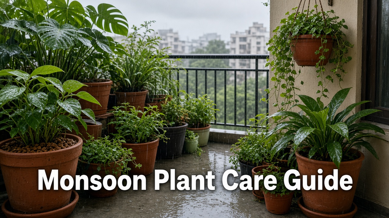 Monsoon plant care guide for Indian gardens — preventing root rot and fungal issues