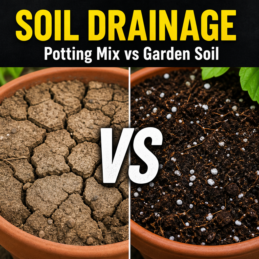 Why choose potting mix — garden soil vs potting mix with perlite comparison
